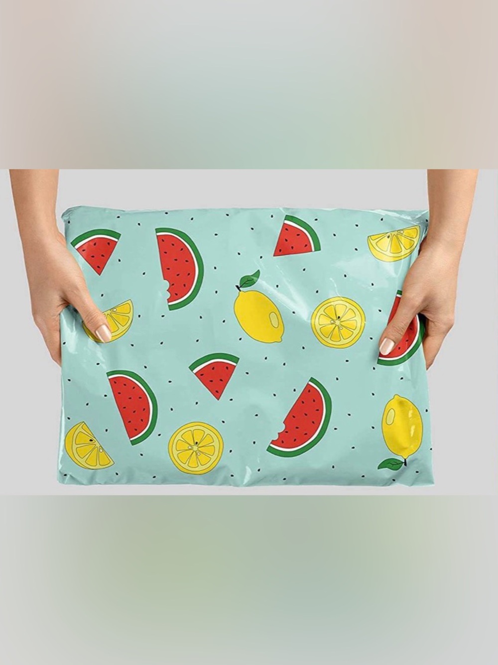 Poly Mailer Bags 10 x 13 Watermelons & Lemons Set of 50 - Picture 3 of 5